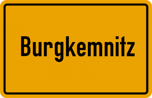 Ortsschild Burgkemnitz