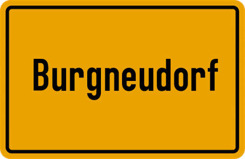 Ortsschild Burgneudorf