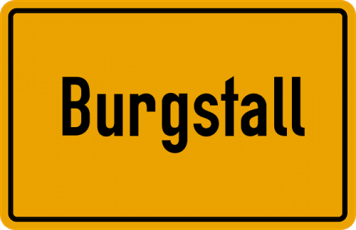 Ortsschild Burgstall