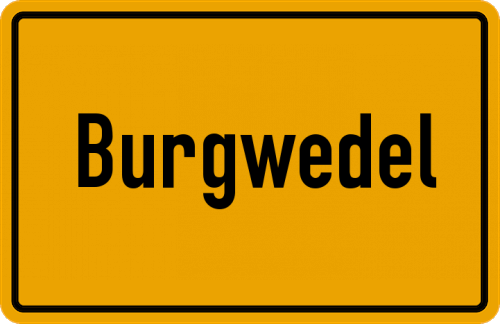 Ortsschild Burgwedel