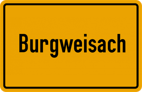 Ortsschild Burgweisach