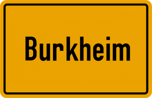 Ortsschild Burkheim