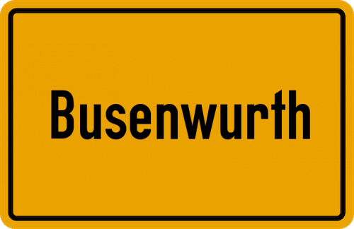 Ortsschild Busenwurth