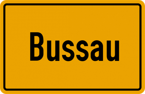 Ortsschild Bussau