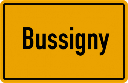 Ortsschild Bussigny