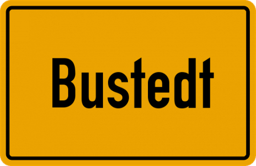 Ortsschild Bustedt