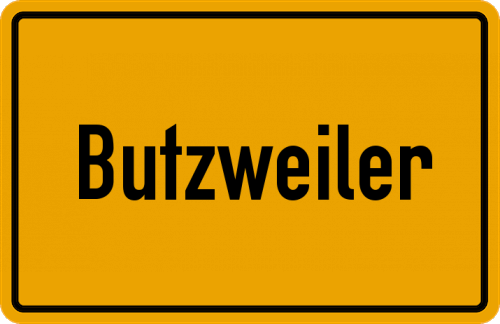 Ortsschild Butzweiler