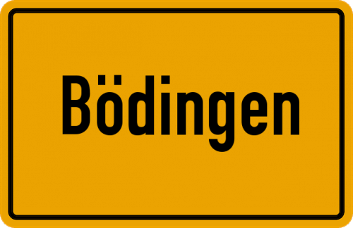Ortsschild Bödingen, Siegkreis