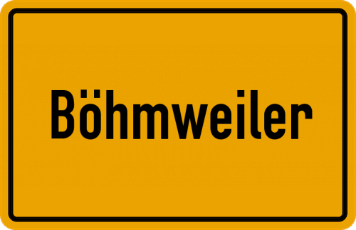 Ortsschild Böhmweiler
