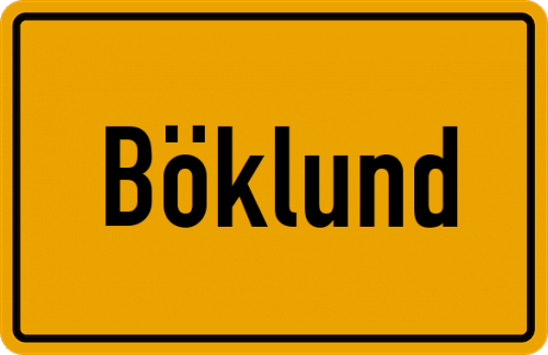 Ortsschild Böklund