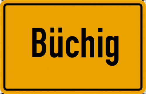 Ortsschild Büchig