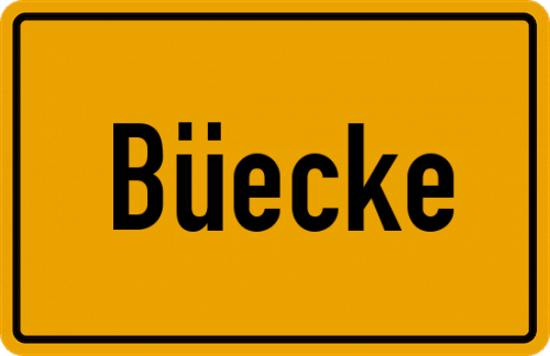 Ortsschild Büecke