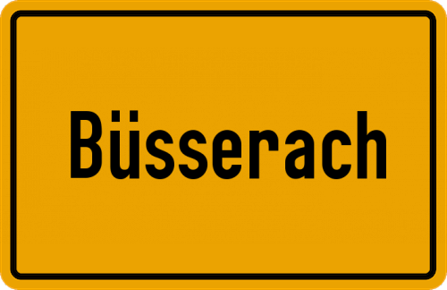 Ortsschild Büsserach