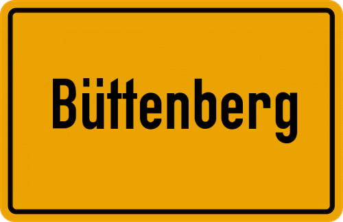 Ortsschild Büttenberg