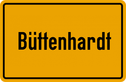 Ortsschild Büttenhardt