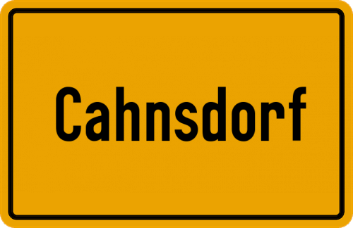Ort Cahnsdorf zum kostenlosen Download