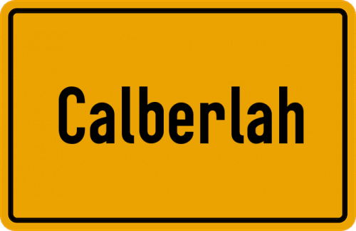 Ortsschild Calberlah