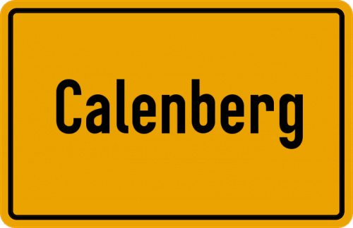 Ortsschild Calenberg