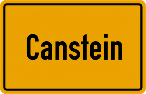 Ortsschild Canstein
