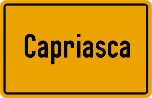 Ortsschild Capriasca