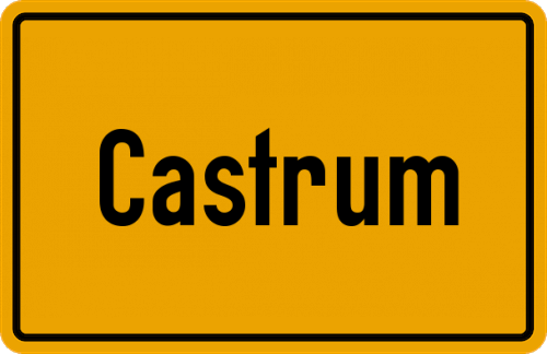 Ortsschild Castrum