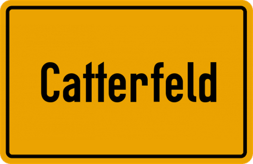 Ortsschild Catterfeld
