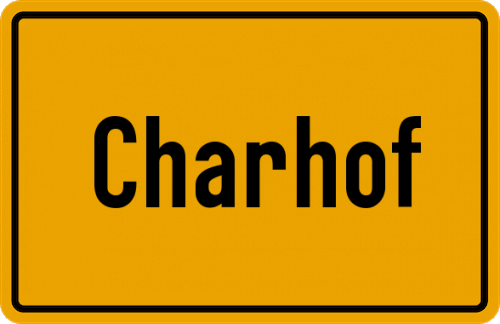 Ortsschild Charhof