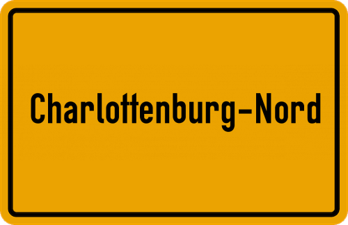 Ortsschild Charlottenburg-Nord