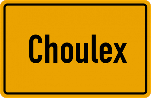 Ortsschild Choulex