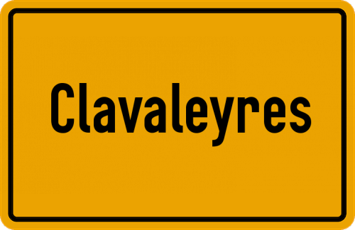 Ortsschild Clavaleyres