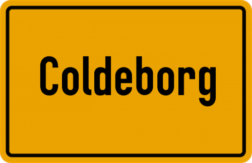 Ortsschild Coldeborg