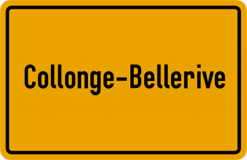 Ortsschild Collonge-Bellerive
