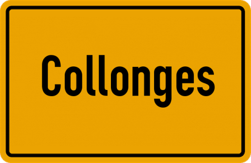 Ortsschild Collonges