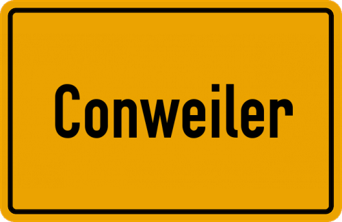Ortsschild Conweiler