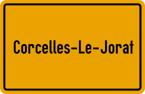 Ortsschild Corcelles-le-Jorat