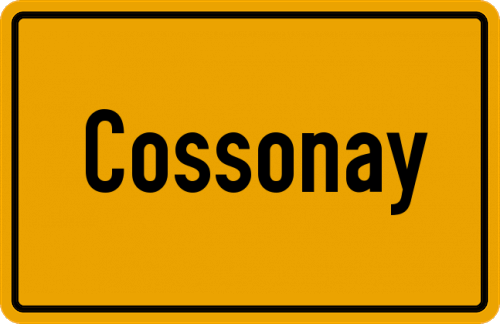 Ortsschild Cossonay