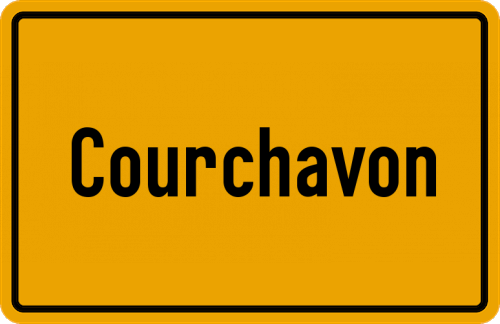 Ortsschild Courchavon