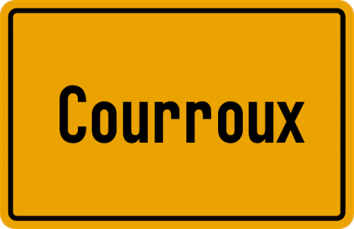 Ortsschild Courroux