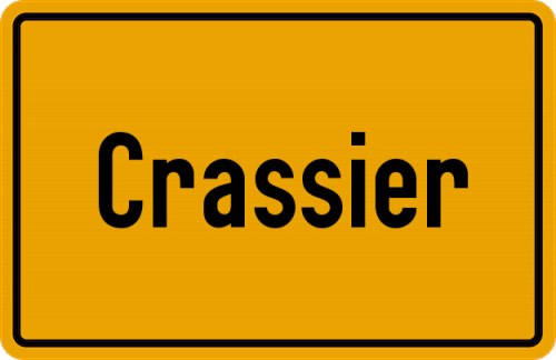 Ortsschild Crassier