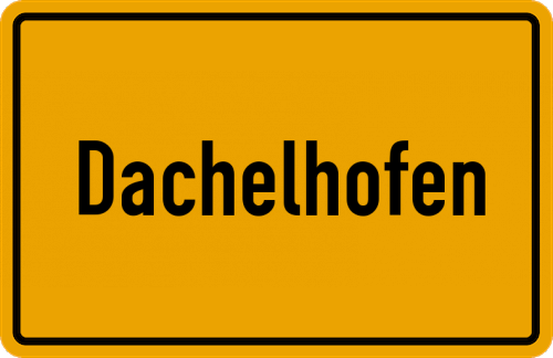 Ortsschild Dachelhofen