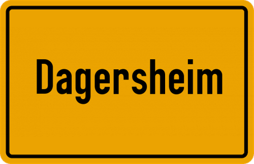 Ortsschild Dagersheim
