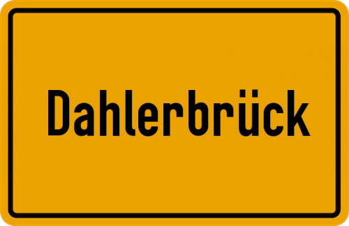Ortsschild Dahlerbrück