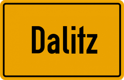 Ortsschild Dalitz