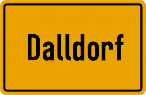 Ortsschild Dalldorf, Kreis Gifhorn
