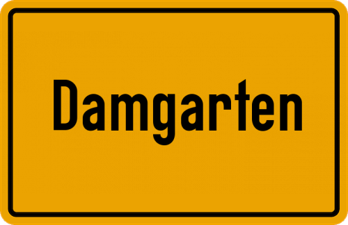 Ortsschild Damgarten