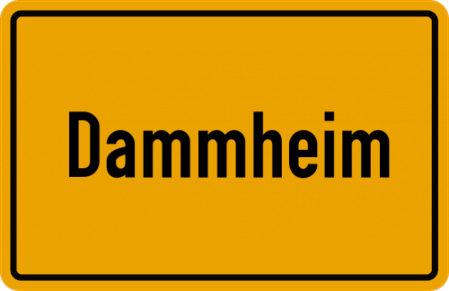 Ortsschild Dammheim