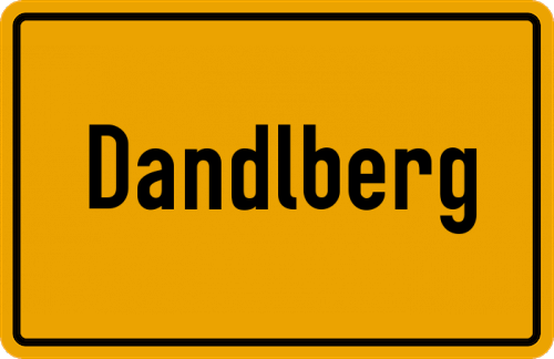 Ortsschild Dandlberg