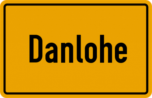 Ortsschild Danlohe