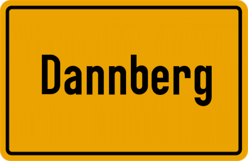 Ortsschild Dannberg