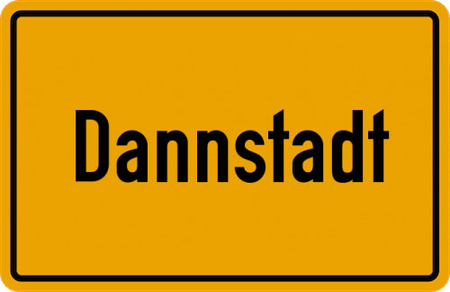 Ortsschild Dannstadt